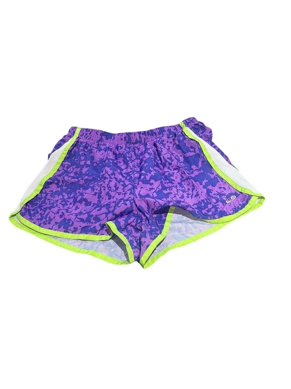 Champion C9 Kids Purple and Neon Green Shorts